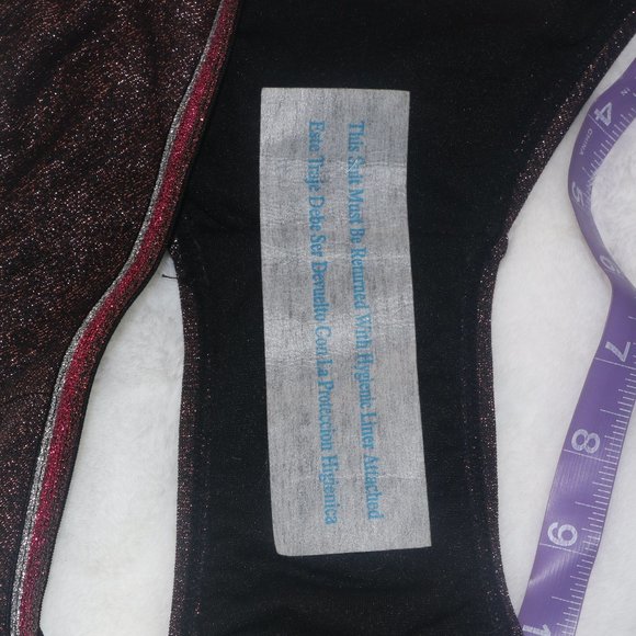 Xhilaration Shimmer High Cut Bikini Bottom - Picture 8 of 8